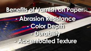 How to Varnish a Paper Giclee Print [upl. by Eidok]