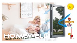 Raamfolie aanbrengen of plakken Homewell Zonwerende folie met spiegeleffect [upl. by Eycal]