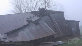 03272021 Lexington TN  Tornado Homes Destroyed [upl. by Sinai]