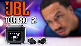 JBL Tour Pro 2  The First Earbuds With a Smart Display [upl. by Enaenaj]