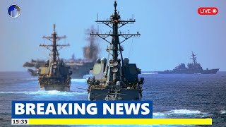 Tension Today US Deploys 150 Destroyers to Intercept China in the South China Sea [upl. by Ym151]