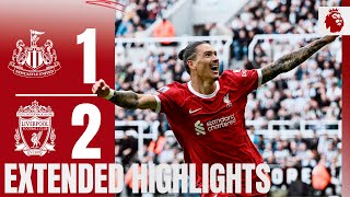 EXTENDED HIGHLIGHTS Newcastle Utd 12 Liverpool  TWO DARWIN NUNEZ GOALS in dramatic comeback [upl. by Aikyt]