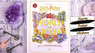 Harry Potter Sticker Book 🌟 flipthrough  review stationary haul [upl. by Asiul]