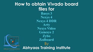 Install Vivado board files for Basys 3 Nexys 4 Arty Genesys 2 Zybo and Zedboard [upl. by Pember566]