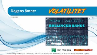 Tobbe Spekulerar  Bollinger Bands  Volatilitet [upl. by Septima]