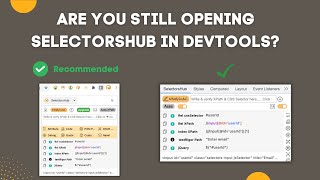 If you still opens SelectorsHub in DevTools you are wasting your time [upl. by Aivul]