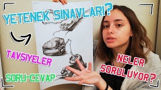 Güzel Sanatlar Yetenek Sınavları Çizimlerim SoruCevap [upl. by Sion]