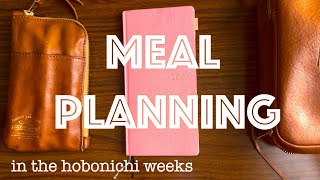 How I use the Hobonichi weeks for meal planning  functional and realistic plan with me [upl. by Aremahs]