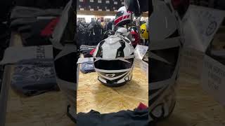 O’NEAL SIERRA R V22 BLACKWHITE HELMET AT MOTORCYCLE ESSENTIALS [upl. by Iclehc]