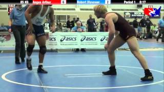 Angus Arthur vs Robert Steveson at 2013 FILA Cadet Nationals  FS [upl. by Flam934]