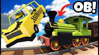 Using a Train to ESCAPE Hide and Seek in Wobbly Life Multiplayer [upl. by Ssilb]