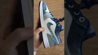 Air Jordan 1 Low Washed Denim In Hand [upl. by Daye]