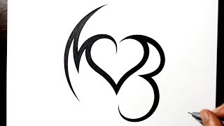 Combining Initials M and B with a Heart Design [upl. by Carn497]