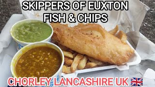 SKIPPERS Fish amp Chips EUXTON CHORLEY LANCASHIRE UK BRITISH FOOD [upl. by Ybrik]