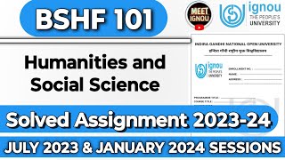 BSHF 101 Solved Assignment 202324  bshf 101 solved assignment 2024  bshf101 bshf101ignou [upl. by Nauqed700]