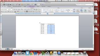 How to Create a Frequency Table in Microsoft Word [upl. by Ariaz702]