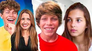 Reacting To Our Old YouTube Videos  Ben Azelart amp Lexi Rivera [upl. by Radie]