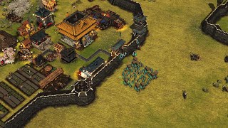 Stronghold Warlords  2v2 Multiplayer Gameplay [upl. by Sirob]