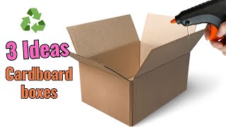 Discover my 3 incredible creations from humble cardboard boxes [upl. by Hannasus]