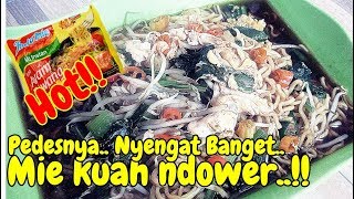 CARA BUAT MIE KUAH PEDAS NDOWER SEGER Mantap Pakai Mie Instan [upl. by Renick432]