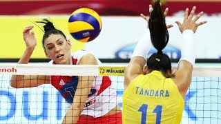 Volleyball Battle Tijana Boskovic VS Tandara Caixeta Who will you choose YouTube Vote [upl. by Noffihc]