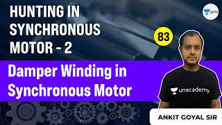 Lec 83  Damper Winding in Synchronous Motor  Hunting in Synchronous Motor Part 2  Ankit Goyal [upl. by Roeser]