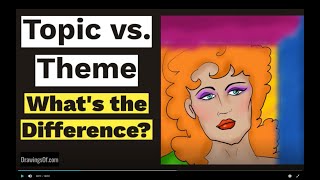 Topic vs Theme Illustrated Lesson on the Difference [upl. by Eugeniusz]