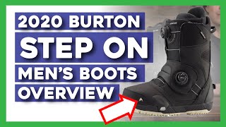 NEW 2020 BURTON STEP ON MENS BOOTS OVERVIEW [upl. by Aisad]