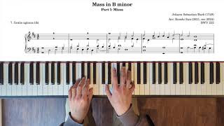 Mass in B minor 7 Gratias agimus tibi piano transcription [upl. by Joachim862]