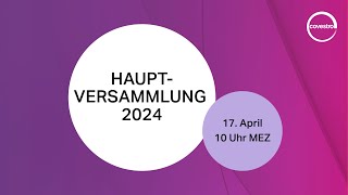 Hauptversammlung 2024  Covestro [upl. by Bradney]