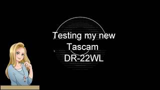 First test of my new Tascam DR22WL linear PCM audio recorder [upl. by Juxon747]