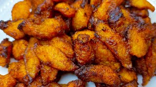 How To Make Spicy Fried Ripe Plantain At Home Ghana Kelewele Ghanaian Food [upl. by Ibor990]