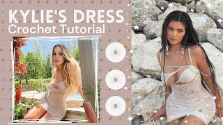 Kylie Jenners SCANDALOUS Dress Crochet Tutorial [upl. by Kcired]