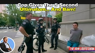 Cop Gives The 5 Second Ultimatum And Bam [upl. by Aranat74]