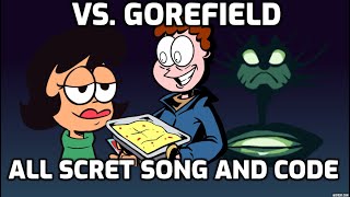 Friday Night Funkin Gorefield V2  All Secret Song with Code [upl. by Anitrebla147]