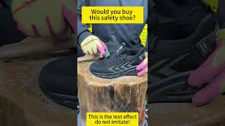 Safety shoe quality testing1137s shoes safetyshoe workboots [upl. by Ybbil]