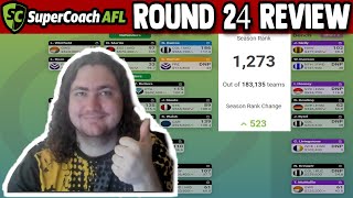 MONSTER SCORE TO FINISH OFF AFL Supercoach Review  Round 24 2024 [upl. by Justine]