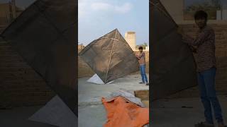 World Biggest Fighter Kite Patang  Gudda Make [upl. by Yelloh]