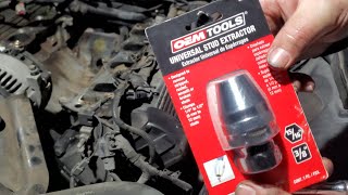 Universal Stud Extractor by OEM Tools at AutoZone Product Review quotIt Really Worksquot Broken Bolt 4K [upl. by Eeclehc530]