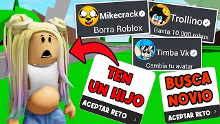 TOP 5 MEJORES CUMPLIENDO RETOS EN ROBLOX [upl. by Enej]