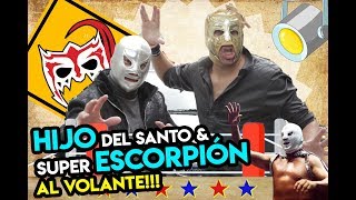 Hijo del SANTO amp Súper Escorpión al volante la leyenda y el enmascarado de plata [upl. by Eiboh872]