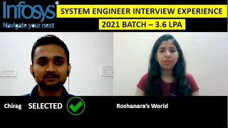 Infosys System Engineer Interview Experience  TH  HR Round Interview Questions  36 LPA [upl. by Hedveh]