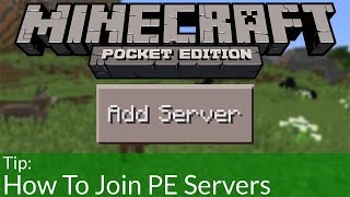 How To Join Minecraft Pocket Edition Servers [upl. by Hansiain]