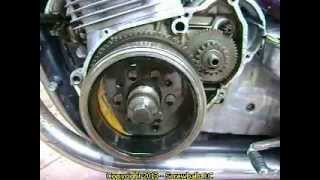 Replace a starter clutch on a Suzuki GS 1000 Motorcycle [upl. by Aivataj]