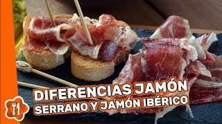 Diferencias entre el jamón serrano y el jamón ibérico [upl. by Attennek652]