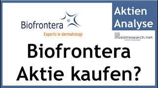 Biofrontera Aktie kaufen [upl. by Mikkel537]