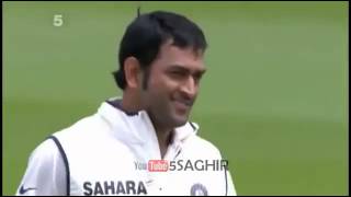 Indian wicket keeper MS Dhoni gets Kevin Pietersen Wicket India VS England Test Series 2011 [upl. by Etteuqaj]