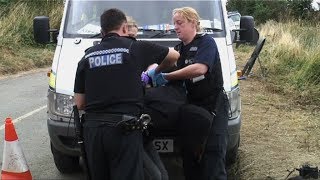 Police Arrest FIT Watch Activists at Climate Camp [upl. by Ahseenat336]