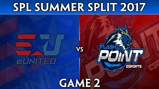 SMITE Pro League Summer Split 2017 NA  eUnited vs Flash Point Game 2 [upl. by Devaj]