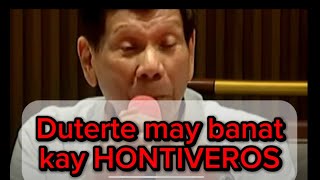 Duterte may banat kay Hontiveros [upl. by Neda]